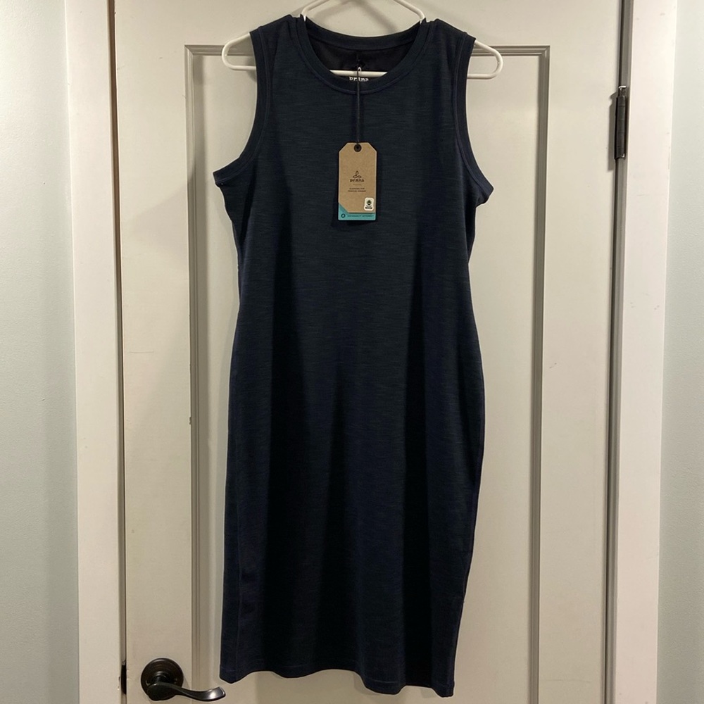Prana Becksa Dress, L, Nautical Heather